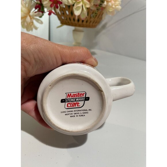 Vintage Master Stoneware Christmas Mug With Santa & Holiday Scene - Picture 6 of 7